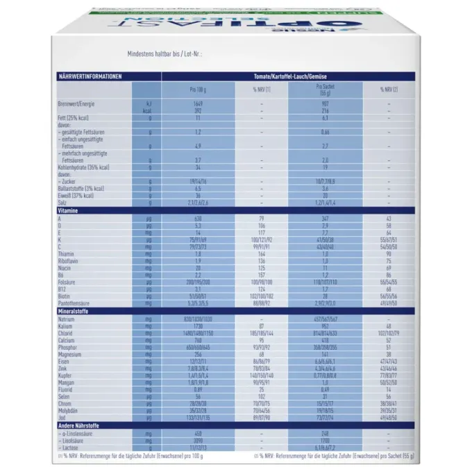 OPTIFAST Selection Suppen Pulver 8X55 g