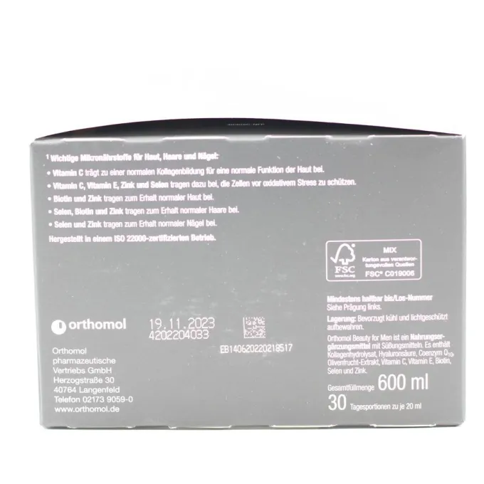 ORTHOMOL beauty for Men Trinkampullen 30 Stück