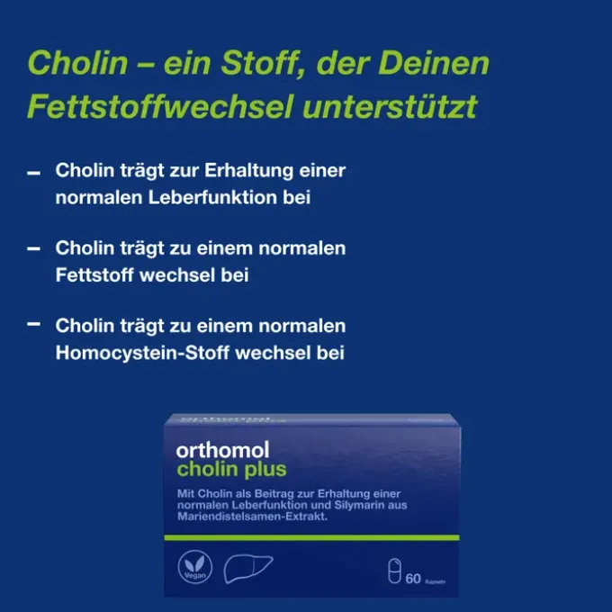 ORTHOMOL Cholin Plus Kapseln 60 Stück