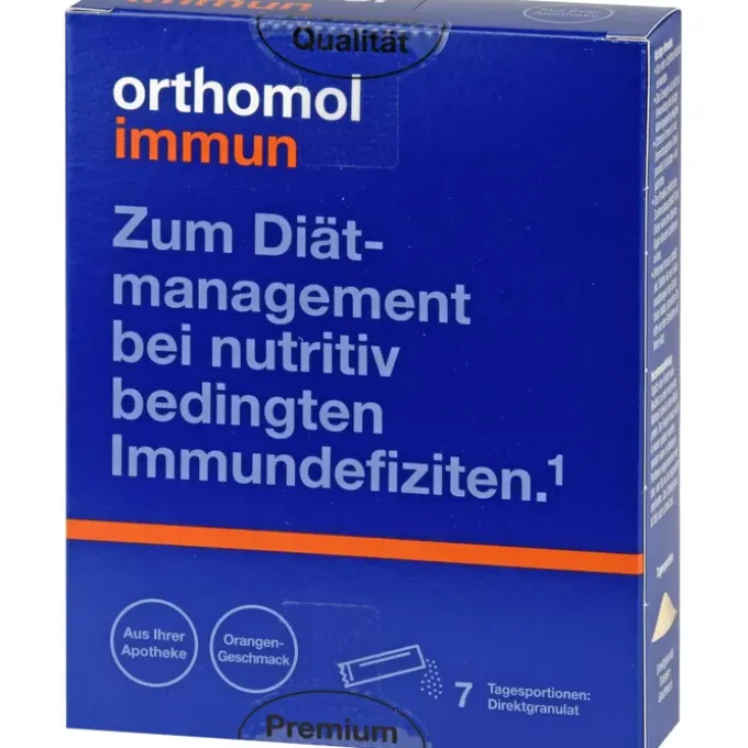 ORTHOMOL Immun Direktgranulat Orange 7 Stück