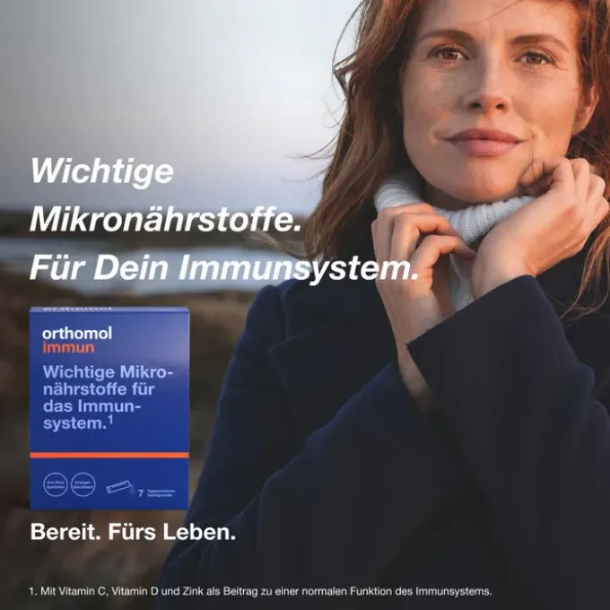 ORTHOMOL Immun Direktgranulat Orange 7 Stück