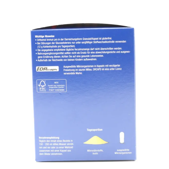 ORTHOMOL Immun pro Granulat/Kapseln Kombipack. 15 Stück