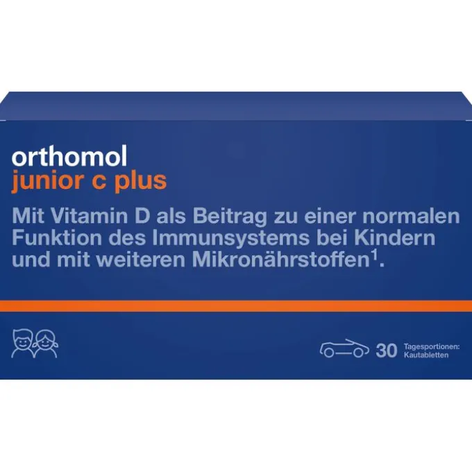 ORTHOMOL Junior C plus Kautabl.Mandarine/Orange 30 Stück