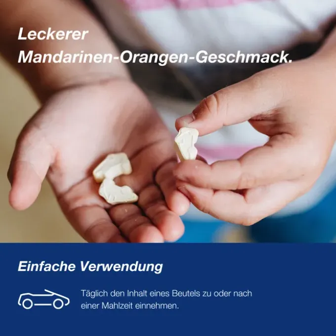 ORTHOMOL Junior C plus Kautabl.Mandarine/Orange 30 Stück