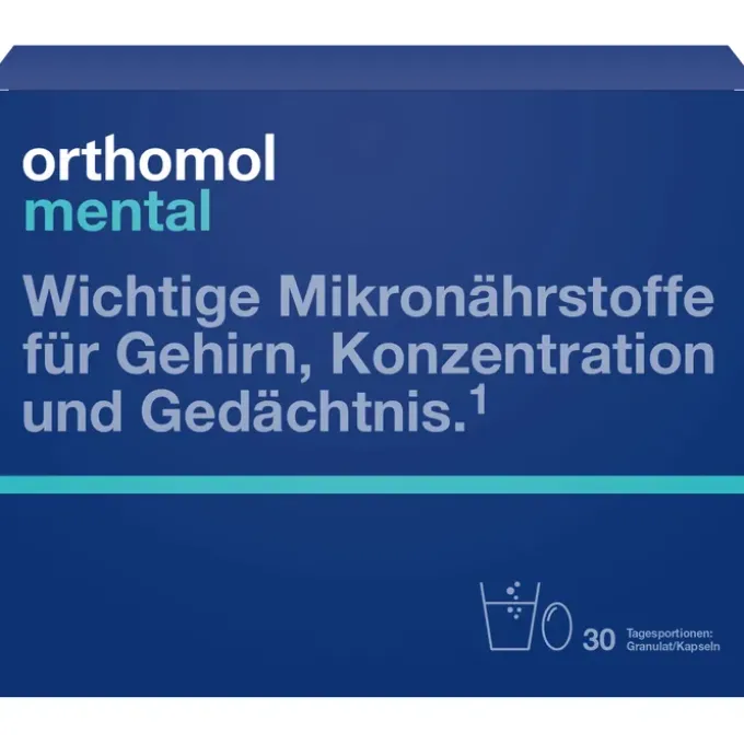 ORTHOMOL mental Granulat/Kapseln 15 Tage Kombipackung 1Stück