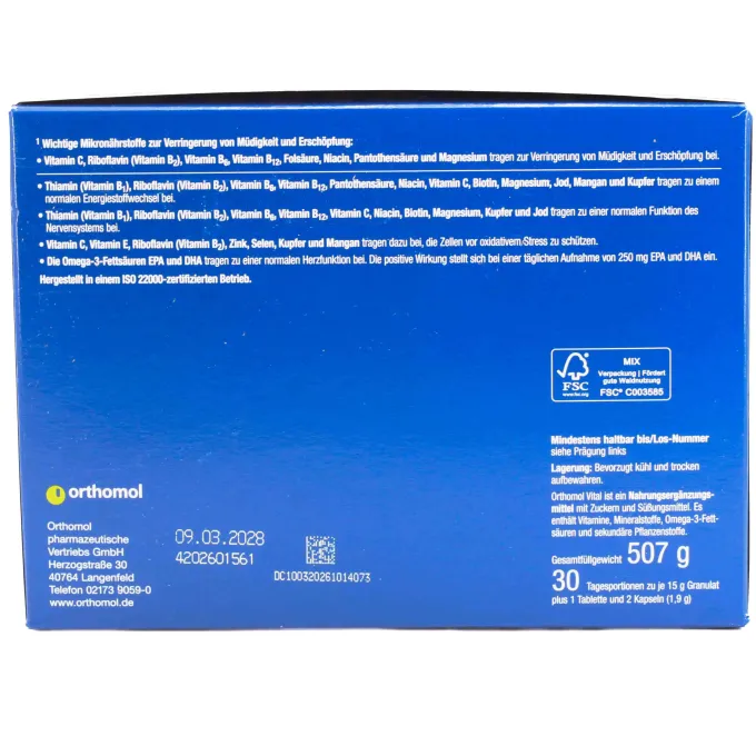 ORTHOMOL Vital Granulat/Tablette/Kapseln Grapefru. 507 g
