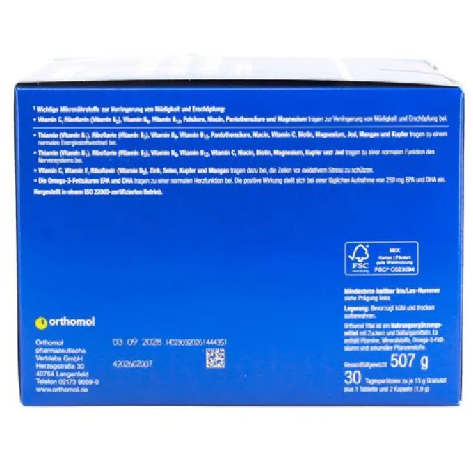 ORTHOMOL Vital Granulat/Tablette/Kapseln Orange 30 Stück à 16,9 g