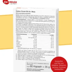 OSTEO CORAL D3 Dr.Wolz Kapseln 60 Stück