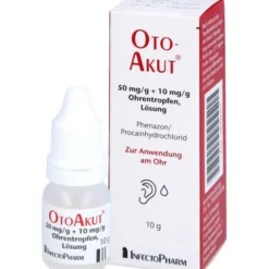 OTOAKUT 50 mg/g + 10 mg/g Ohrentropfen Lösung 10 g