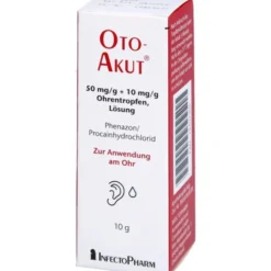 OTOAKUT 50 mg/g + 10 mg/g Ohrentropfen Lösung 10 g