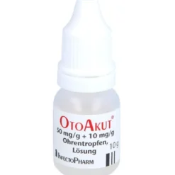 OTOAKUT 50 mg/g + 10 mg/g Ohrentropfen Lösung 10 g
