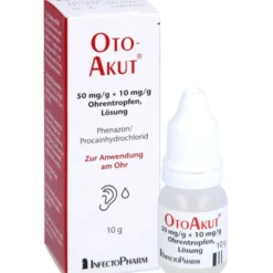 OTOAKUT 50 mg/g + 10 mg/g Ohrentropfen Lösung 10 g