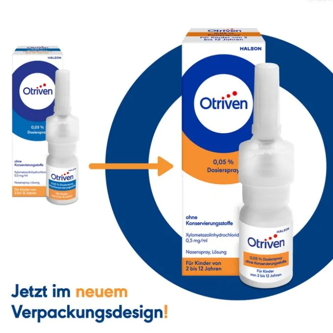 OTRIVEN 0,05% Dosierspray ohne Konservierungsstoffe für Kinder 10 ml