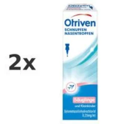 OTRIVEN gegen Schnupfen 0,025% Nasentropfen Set 2x 10ml