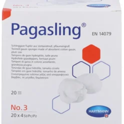 PAGASLING Mulltupfer Gr.3 pflaumengroß steril 20X4 St