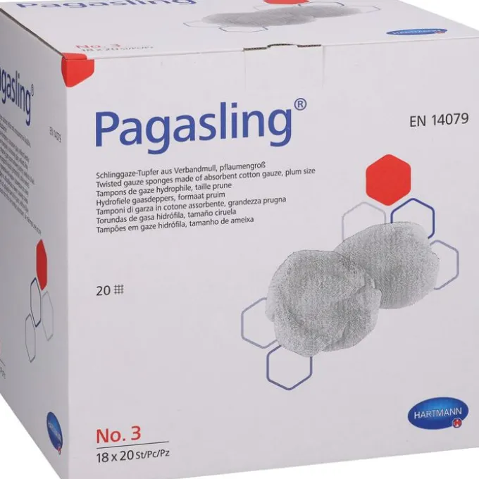 PAGASLING Mulltupfer Gr.3 pflaumengroß steril 18X20 St