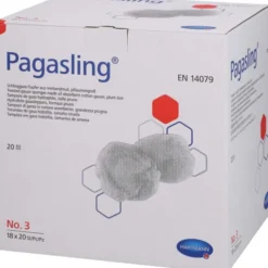 PAGASLING Mulltupfer Gr.3 pflaumengroß steril 18X20 St