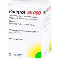 PANGROL 25.000 Hartkps.m.magensaftr.überz.Pell. 100 St