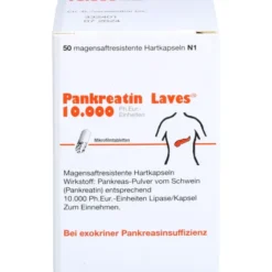 PANKREATIN Laves 10.000 Ph.Eur.-Einh.msr.Hartkaps. 50 St