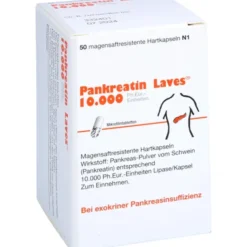 PANKREATIN Laves 10.000 Ph.Eur.-Einh.msr.Hartkaps. 50 St