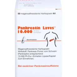PANKREATIN Laves 10.000 Ph.Eur.-Einh.msr.Hartkaps. 50 St