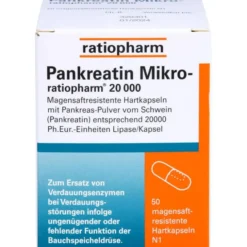 PANKREATIN Mikro-ratio.20.000 magensaftr.Hartkaps. 50 St