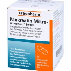 PANKREATIN Mikro-ratio.20.000 magensaftr.Hartkaps. 50 St
