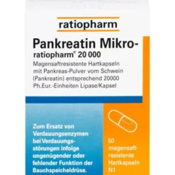 PANKREATIN Mikro-ratio.20.000 magensaftr.Hartkaps. 50 St