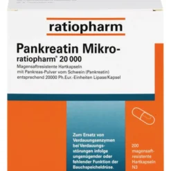 PANKREATIN Mikro-ratio.20.000 magensaftr.Hartkaps. 200 St