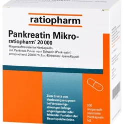 PANKREATIN Mikro-ratio.20.000 magensaftr.Hartkaps. 200 St