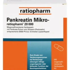 PANKREATIN Mikro-ratio.20.000 magensaftr.Hartkaps. 200 St