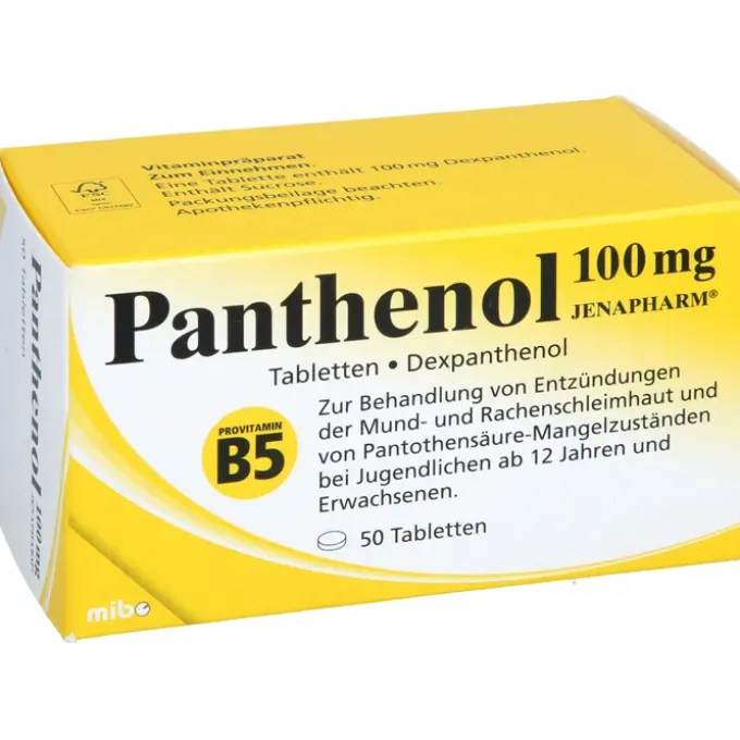 PANTHENOL 100 mg Jenapharm Tabletten 50 St