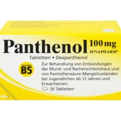 PANTHENOL 100 mg Jenapharm Tabletten 20 St