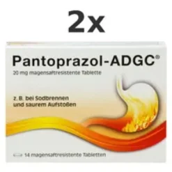 PANTOPRAZOL ADGC 20 mg magensaftres.Tabletten Set 2x 14St