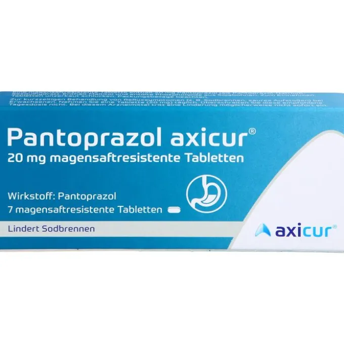 PANTOPRAZOL axicur 20 mg magensaftres.Tabletten 7 St