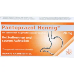 PANTOPRAZOL Hennig b.Sodbrennen 20 mg msr.Tabl. 7 St