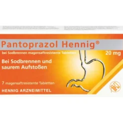 PANTOPRAZOL Hennig b.Sodbrennen 20 mg msr.Tabl. 7 St