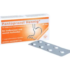 PANTOPRAZOL Hennig b.Sodbrennen 20 mg msr.Tabl. 7 St