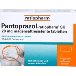 PANTOPRAZOL-ratiopharm SK 20 mg magensaftres.Tabl. 7 St