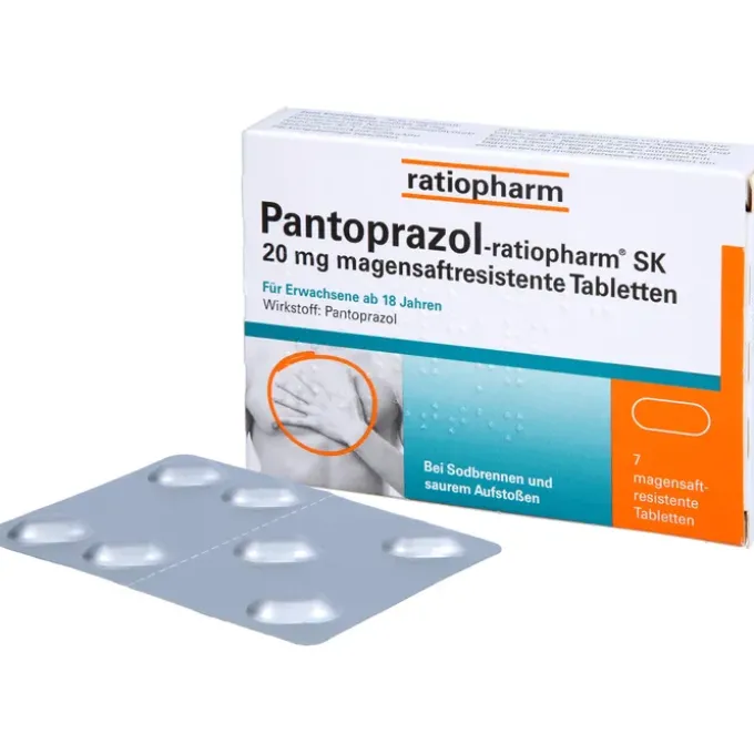PANTOPRAZOL-ratiopharm SK 20 mg magensaftres.Tabl. 7 St
