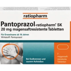 PANTOPRAZOL-ratiopharm SK 20 mg magensaftres.Tabl. 7 St