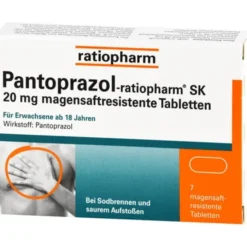 PANTOPRAZOL-ratiopharm SK 20 mg magensaftres.Tabl. 7 St