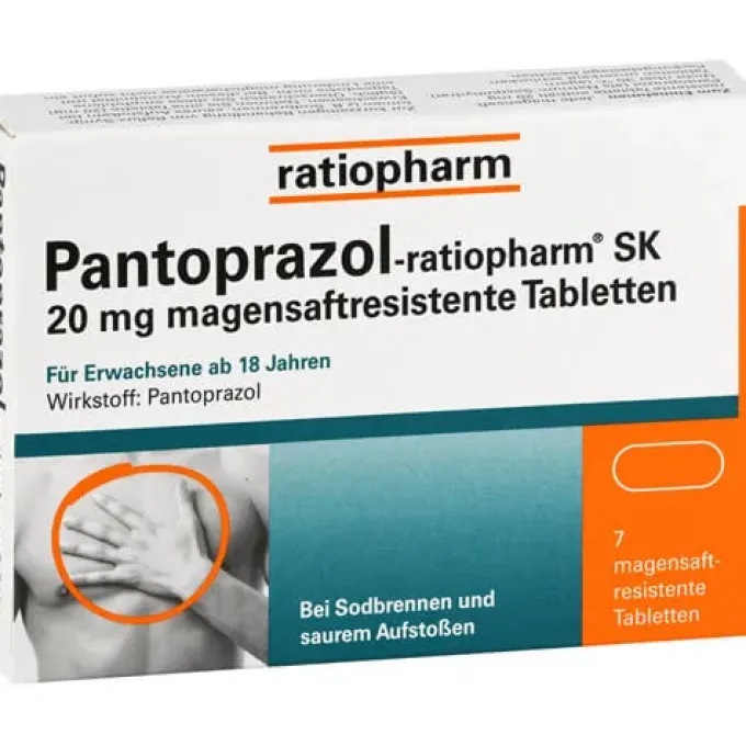 PANTOPRAZOL-ratiopharm SK 20 mg magensaftres.Tabl. 7 St