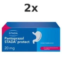 PANTOPRAZOL STADA protect 20 mg magensaftres.Tabl. Set 2x7St