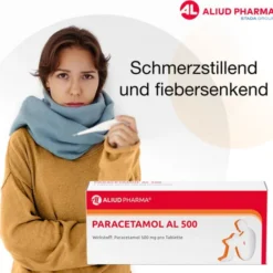 Paracetamol AL 500 bei akuten Schmerzen und Fieber 20 St
