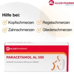 Paracetamol AL 500 bei akuten Schmerzen und Fieber 20 St
