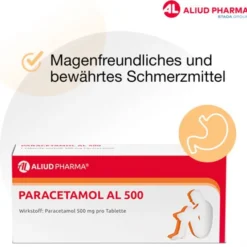 Paracetamol AL 500 bei akuten Schmerzen und Fieber 20 St