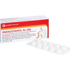 Paracetamol AL 500 bei akuten Schmerzen und Fieber 20 St