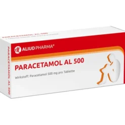 Paracetamol AL 500 bei akuten Schmerzen und Fieber 20 St