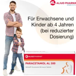 Paracetamol AL 500 bei akuten Schmerzen und Fieber 20 St